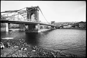 Gateshead: A general view of the Old Scotswood Bridge, known