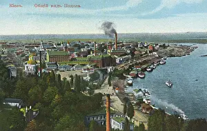 Podilskyi: General view of Podol, Kiev, Ukraine
