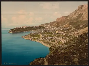 Principality: General view of the principality, Monaco, Riviera