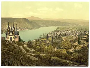 Remagen: General view, Remagen, the Rhine, Germany