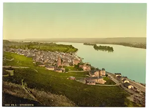 Rudesheim: General view, Rudesheim, the Rhine, Germany General view, R?