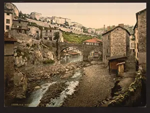 Thiers: General view, Thiers, France