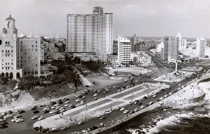 Carriageway: General view of Vedado, Havana, Cuba