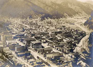 Idaho: General view of Wallace, Idaho, USA