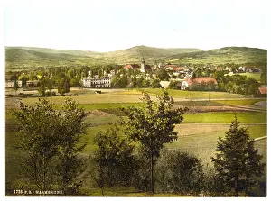 Riesengebirge: General view, Warmbrunn, Riesengebirge, Germany (i.e. Ciepl