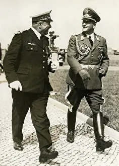 Prewar: General Vuillemin and General Milch, Berlin