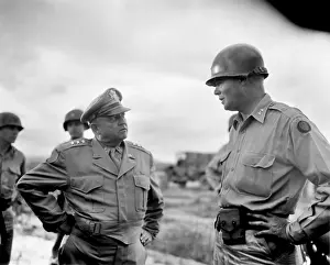 Foothold: General Walton Walker (left), Commander of the