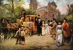C1908: General Washington at Christ Church, Easter Sunday, 1795