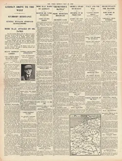 Weygand: General Weygand takes command of French Forces