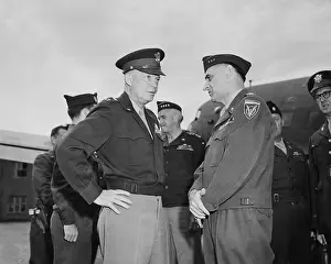 Gatow: Generals Dwight Eisenhower and Lucius Clay at
