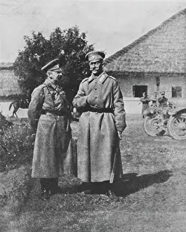 Brusilov: Generals Gurko and Brusilov, Russian Revolution, photograph