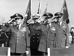 Lyman: Generals during military parade of the US Army in Stuttgart