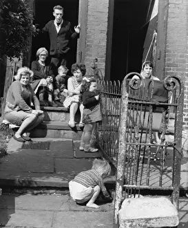 Generations: Three Generations sit outside their house - Manchester