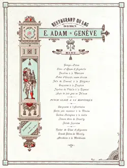 Menus: GENEVA RESTAURANT MENU