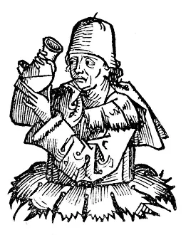 Request: Gentile da Foligno (d.1348) examining a sample