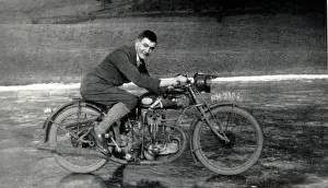 350cc: Gentleman on a 1926 AJS motorcycle