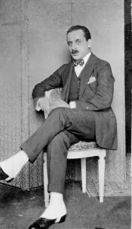 Spats: A gentleman on a chair