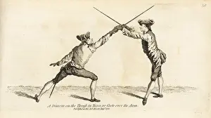 Armes: Gentleman fencer disarming his opponent
