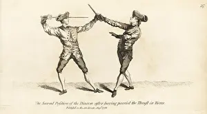 Armes: Gentleman fencer disarming his opponent