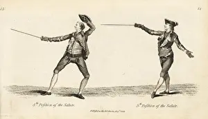 Armes: Gentleman fencers in the fourth and fifth