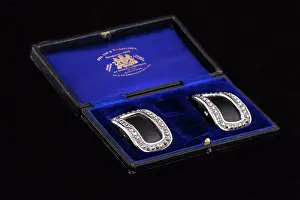 Buckles: Gentleman's shoe buckles, c1902-21