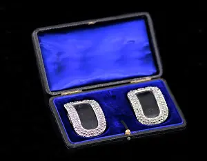 Studs: Gentleman's shoe buckles, c1908-10
