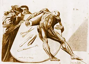 Dissected: Two gentlemen contemplating a cadaver