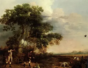 1767: Two Gentlemen Shooting, by Stubbs