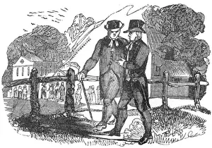 Strolling: Two gentlemen talking, c. 1800