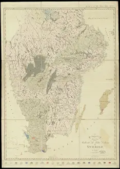1834: Geognostic map of Sweden (1834)