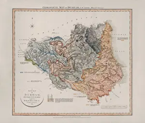 Sixth: Geological Map of Durham (William Smith, 1824)