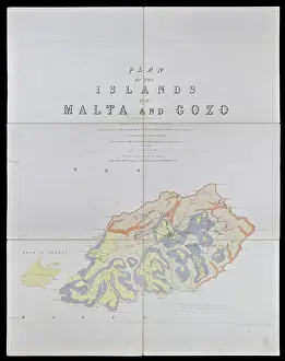Geological: Geological map of Gozo and Cominos, Malta