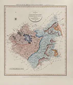 Leicestershire: Geological Map of Leicestershire (William Smith, 1822)