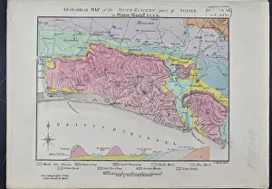 Geological: Geological Map of the South-Eastern part of Sussex