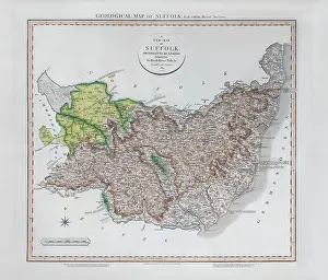 1819: Geological Map of Suffolk (William Smith, 1819)