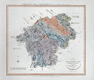 Sixth: Geological Map of Westmoreland (William Smith, 1824)