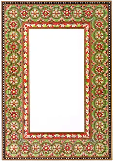 Motifs: Geometric Floral Border