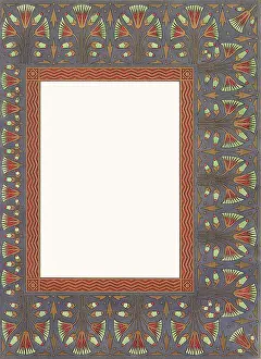 Motif: Geometric Floral Border