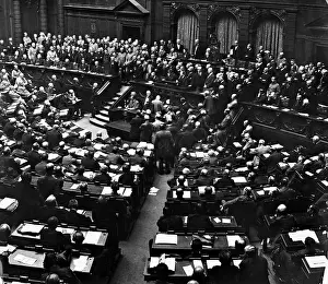 Governmental: Georg Michaelis during a governmental declaration in the Rei