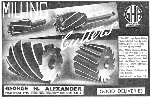 Galex: George Alexander GALEX Milling Cutters