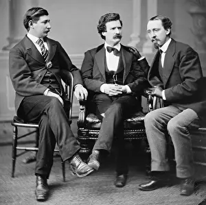 Townsend: George Alfred Townsend, Mark Twain and David Gray, 1871