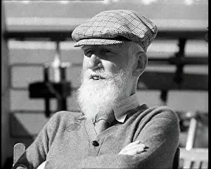 George Bernard Shaw Being Interviewed