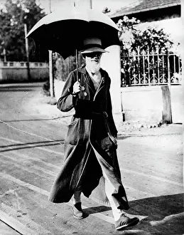 Profitable: George Bernard Shaw, playwright, out walking
