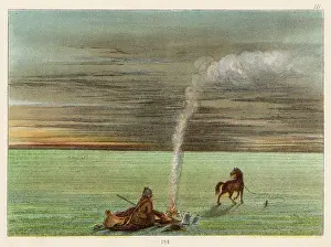 Catlin: George Catlin, artist and author, camping on the prairie