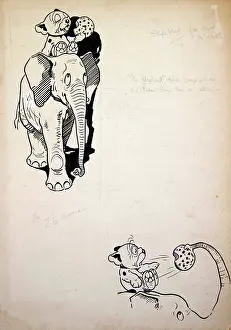 Studdy: George Ernest Studdy, Bonzo rides an elephant
