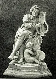 Lyre: George Frederick Handel by Roubillac