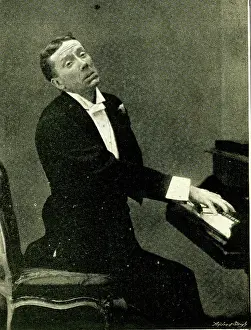 Grossmith: George Grossmith, comedian, playing piano