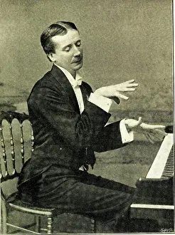 Terry Parker: George Grossmith, comedian, playing piano