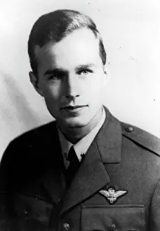 41st: George H W Bush as a young man in uniform