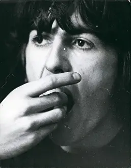 Heave: George Harrison of The Beatles pop group